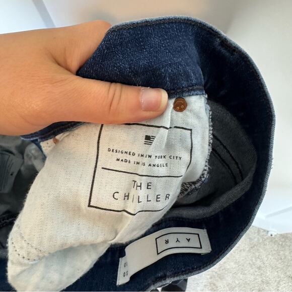AYR The Chiller Sunrise Dark Wash Skinny Slim High Rise Jeans Size 30 - Picture 7 of 8